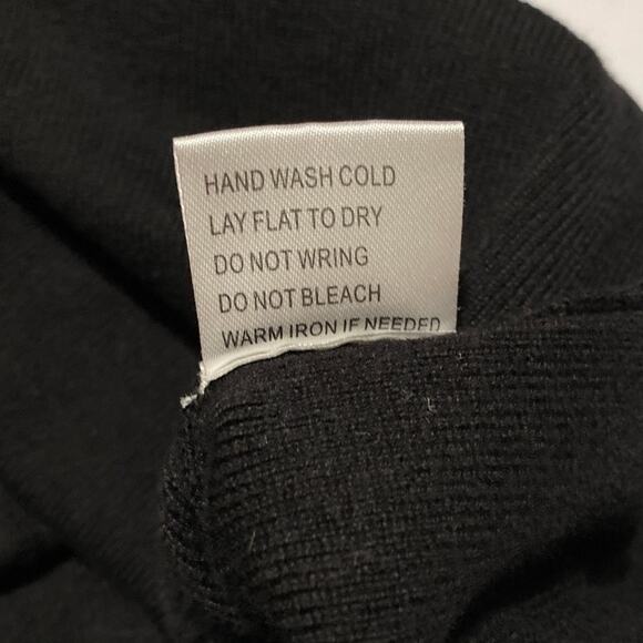 Women's Tunic Sweater Full Front Zip Faux Leather Lace Up Waist Detail Trim XL - Picture 9 of 12